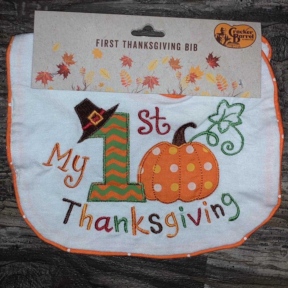 My 1st Thanksgiving bib ⭐️Bundle me!⭐️